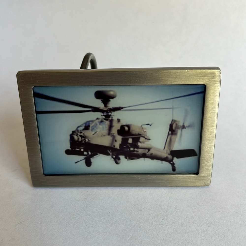 Apache Helicopter Aircraft Military Belt Buckle